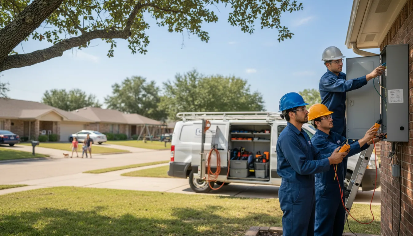 Certified electrician providing emergency electrical services in Los Ebanos, TX